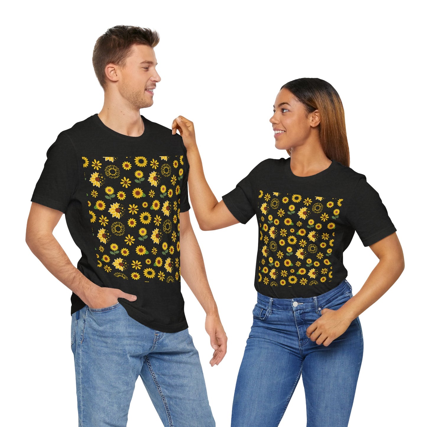 Camisa unisex con ráfaga de girasol