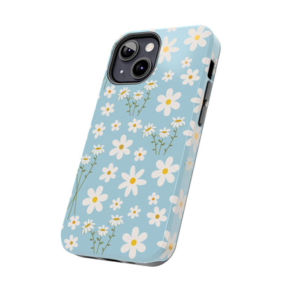 Sky Blue Daisy Tough Phone Case for iPhone and Samsung Galaxy