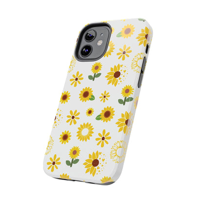 Sunflower Burst Tough Phone Case for iPhone and Samsung Galaxy