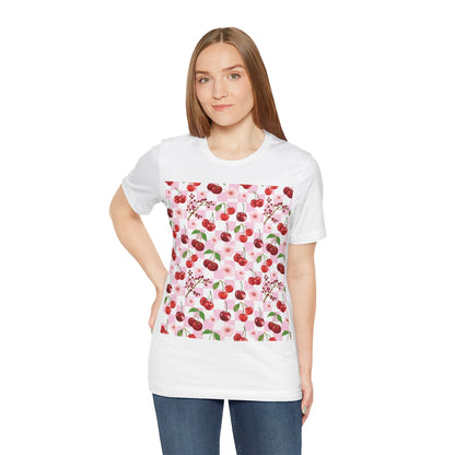 Classic Short Sleeve T - Shirt - T - Shirt - Cherry Checkerboard - Kristine Celestine