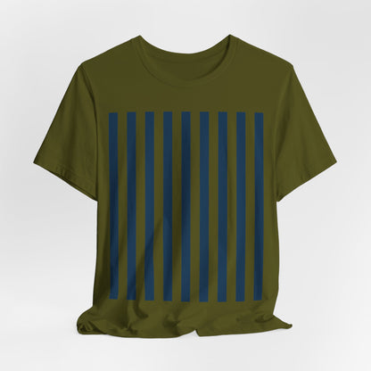 Navy Blue Stripes Shirt Royal Blue T - Shirts - T - Shirt - Kristine Celestine