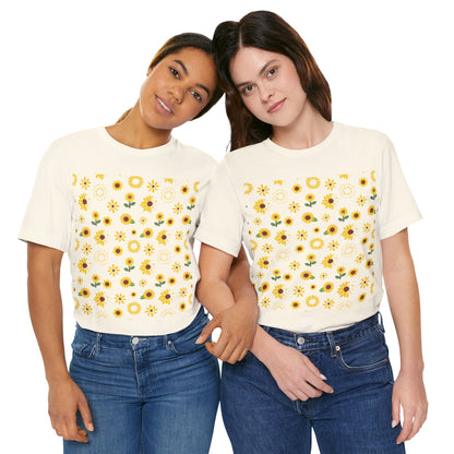 Camisa unisex con ráfaga de girasol