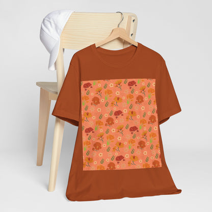 Coral Peach Meadow T - Shirt - T - Shirt - Kristine Celestine