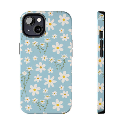 Sky Blue Daisy Tough Phone Case for iPhone and Samsung Galaxy