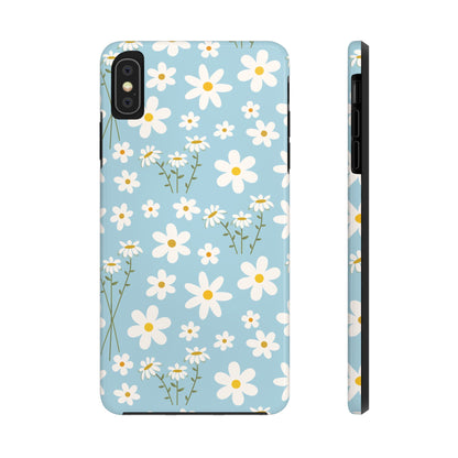 Sky Blue Daisy Tough Phone Case for iPhone and Samsung Galaxy