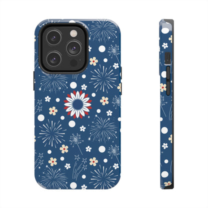 USA Daisy Fireworks Tough Phone Case for iPhone and Samsung Galaxy