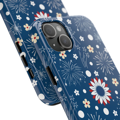 USA Daisy Fireworks Tough Phone Case for iPhone and Samsung Galaxy