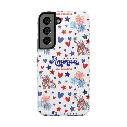 America the Beautiful Tough Phone Case for iPhone and Samsung Galaxy