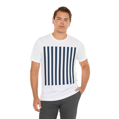 Navy Blue Stripes Shirt Royal Blue T-Shirts