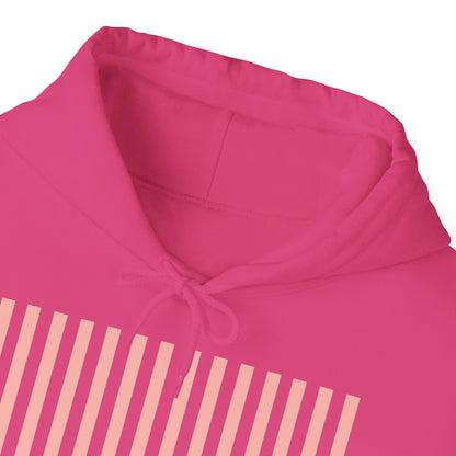 Coral Pink Stripes Hoodie - Hoodie - Kristine Celestine