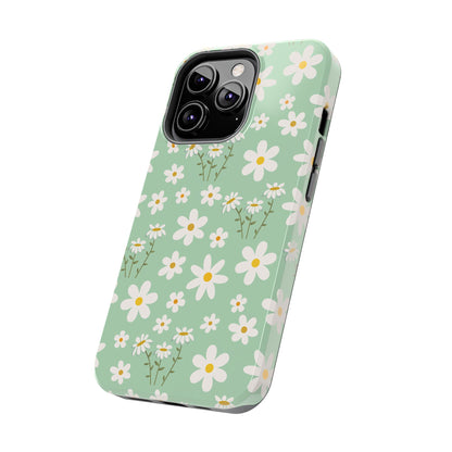 Mint Daisy Delight Tough Phone Case for iPhone and Samsung Galaxy