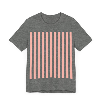 Coral Pink Stripes Shirt