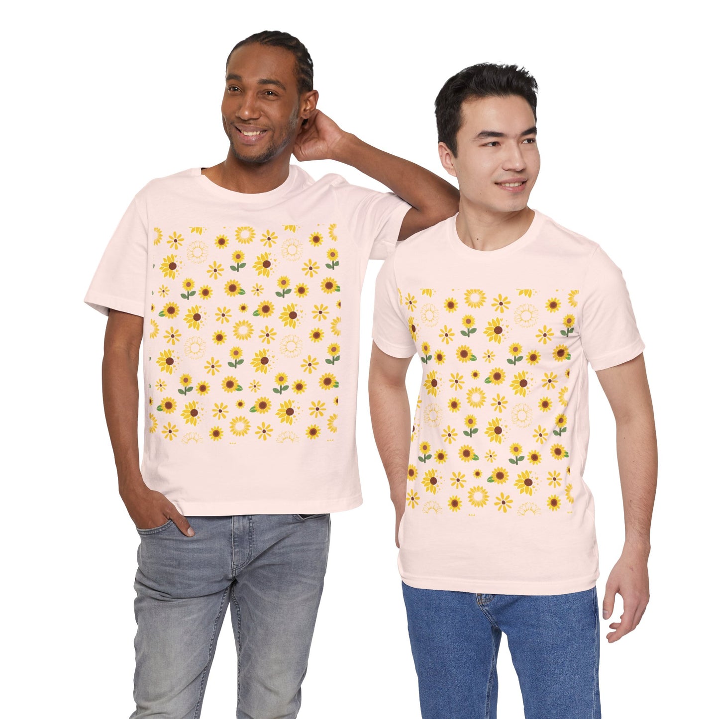 Camisa unisex con ráfaga de girasol