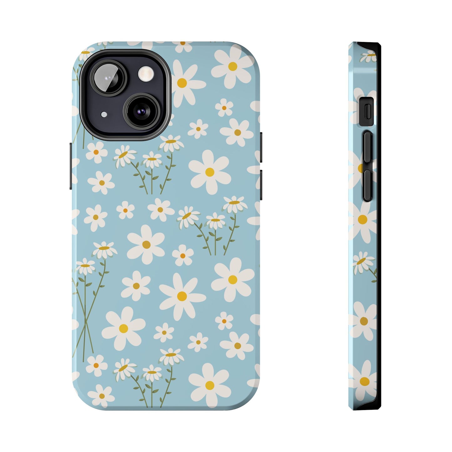 Sky Blue Daisy Tough Phone Case for iPhone and Samsung Galaxy