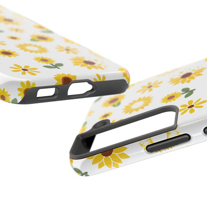 Sunflower Burst Tough Phone Case for iPhone and Samsung Galaxy