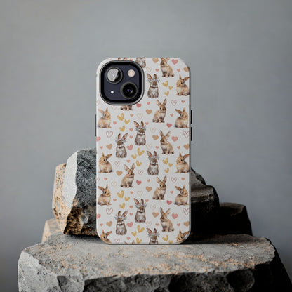 Bunny Love Tough Phone Case for iPhone and Samsung Galaxy