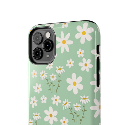 Mint Daisy Delight Tough Phone Case for iPhone and Samsung Galaxy