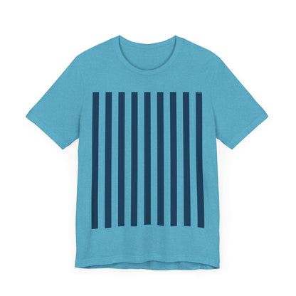 Navy Blue Stripes Shirt Royal Blue T-Shirts