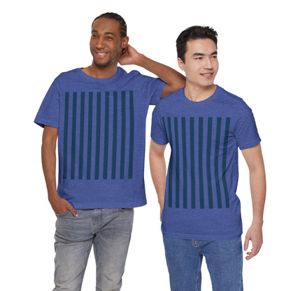 Navy Blue Stripes Shirt Royal Blue T-Shirts