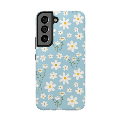 Sky Blue Daisy Tough Phone Case for iPhone and Samsung Galaxy