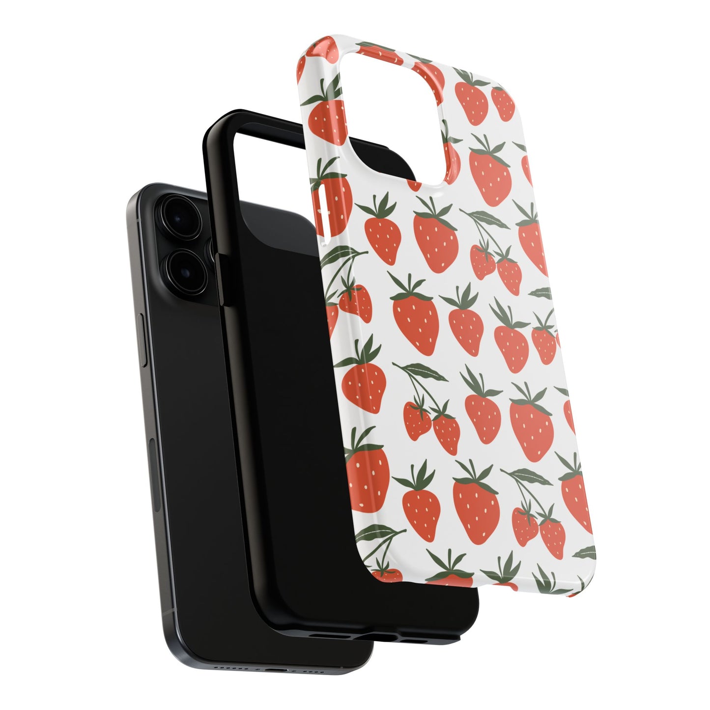 Tropical Strawberry Tough Phone Case for iPhone and Samsung Galaxy