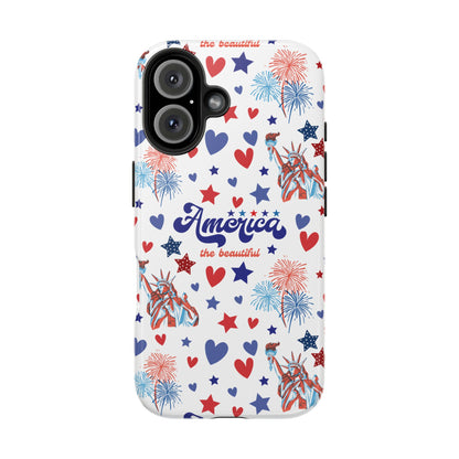 America the Beautiful Tough Phone Case for iPhone and Samsung Galaxy