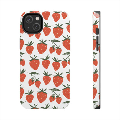 Tropical Strawberry Tough Phone Case for iPhone and Samsung Galaxy