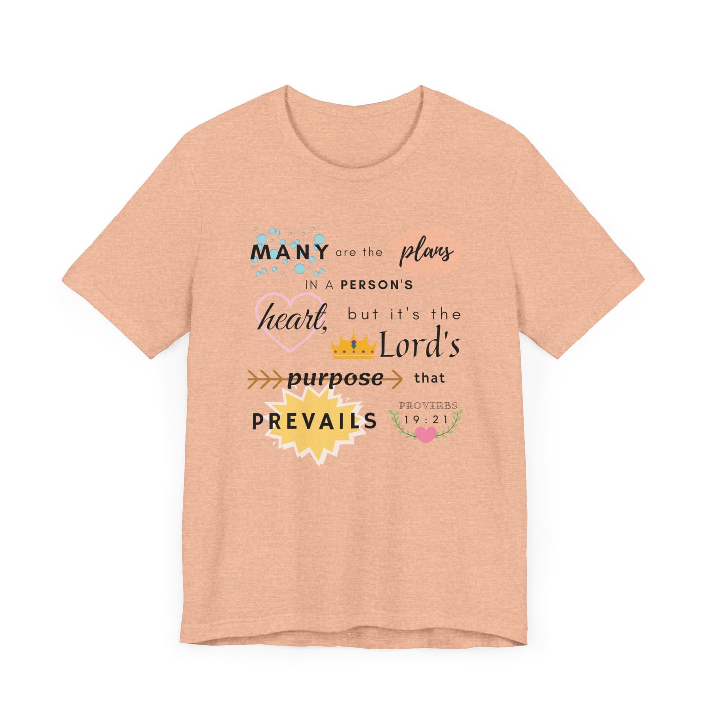 Proverbs 19:21 Bible Verse T-Shirt