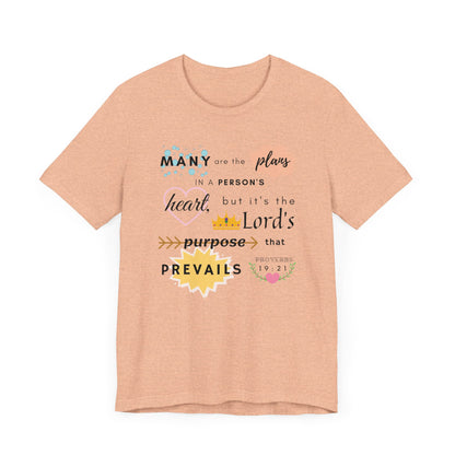 Proverbs 19:21 Bible Verse T-Shirt