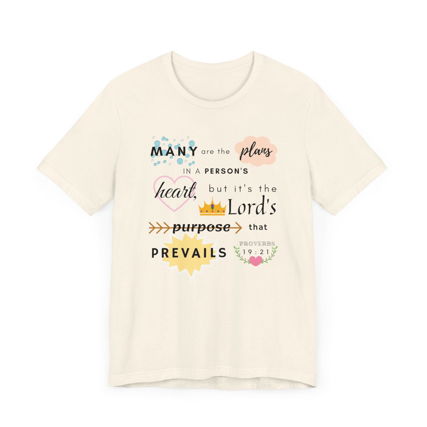 Proverbs 19:21 Bible Verse T-Shirt