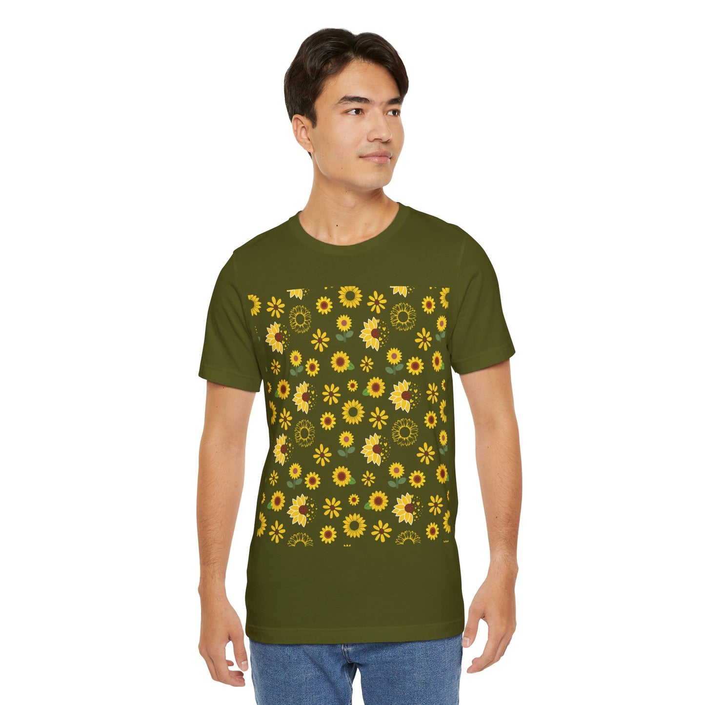 Camisa unisex con ráfaga de girasol