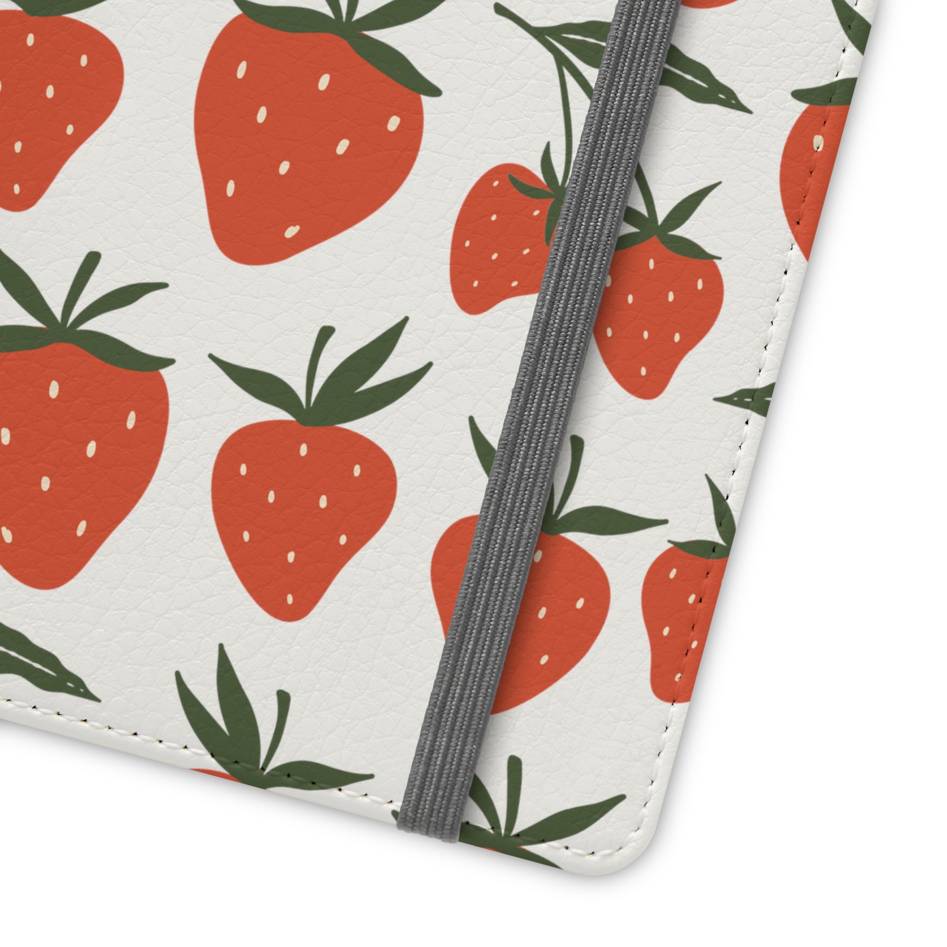 Tropical Strawberry Flip Phone Case Cover with Pockets - Phone Case - Printify - Kristine Celestine