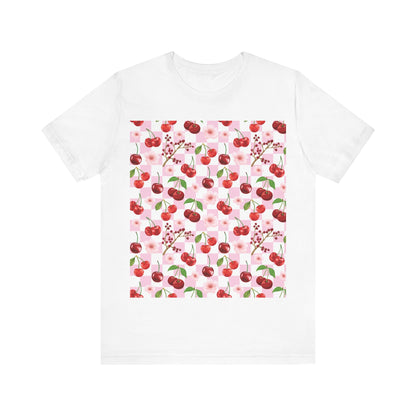 Cherry Checkerboard T - Shirt - T - Shirt - Kristine Celestine