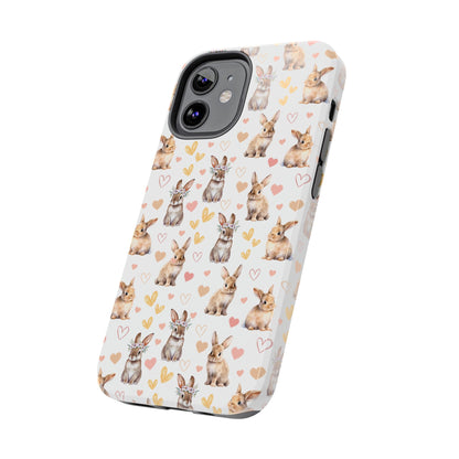 Bunny Love Tough Phone Case for iPhone and Samsung Galaxy