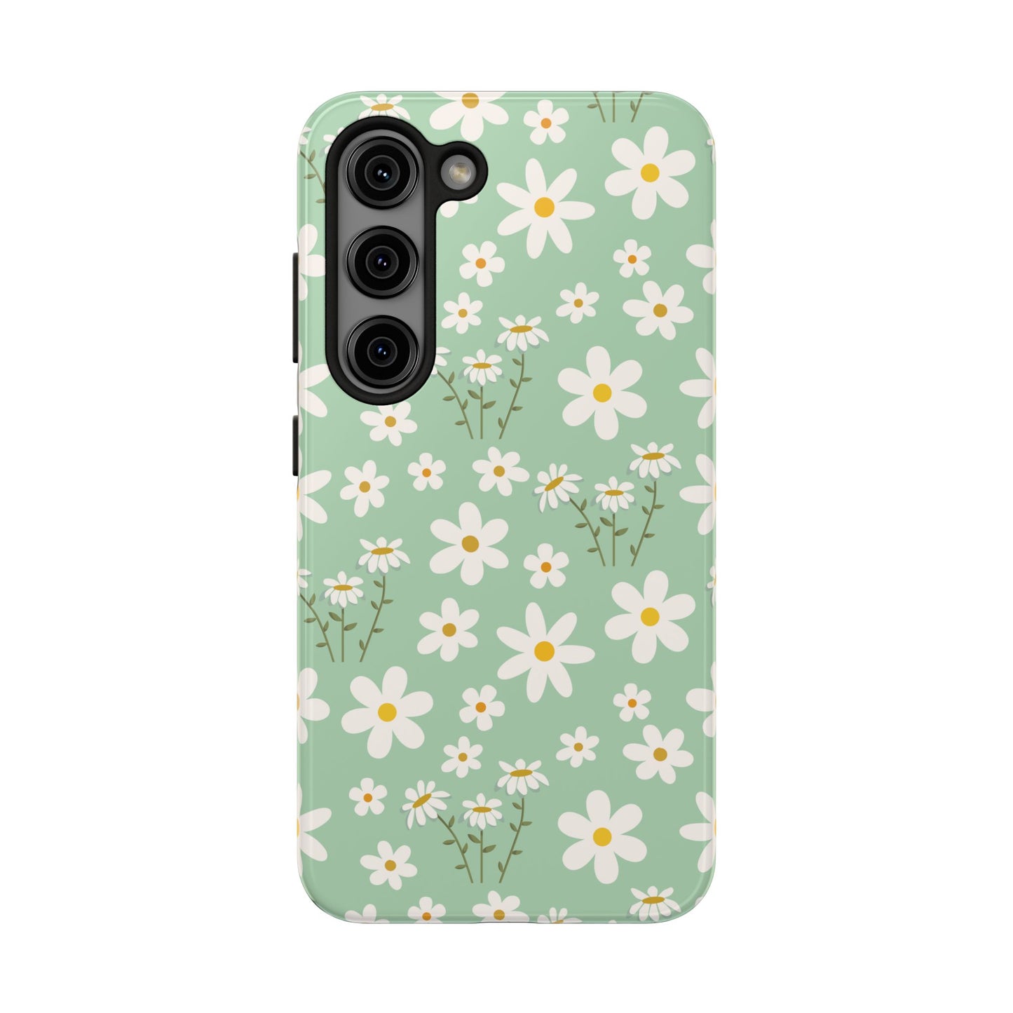 Mint Daisy Delight Tough Phone Case for iPhone and Samsung Galaxy