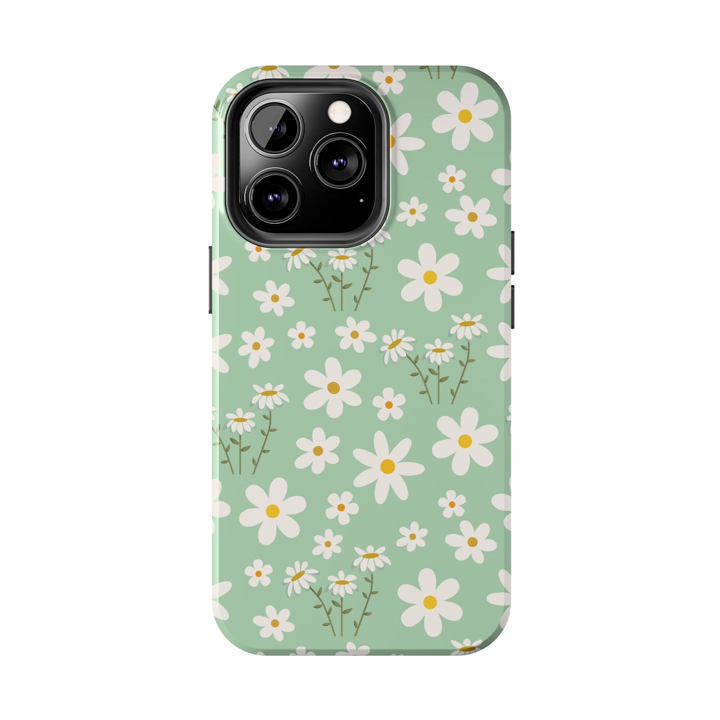 Mint Daisy Delight Tough Phone Case for iPhone and Samsung Galaxy