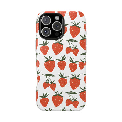 Tropical Strawberry Tough Phone Case for iPhone and Samsung Galaxy