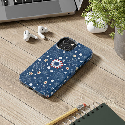 USA Daisy Fireworks Tough Phone Case for iPhone and Samsung Galaxy