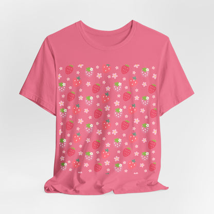 Strawberries and Daisies T - Shirt - T - Shirt - Kristine Celestine