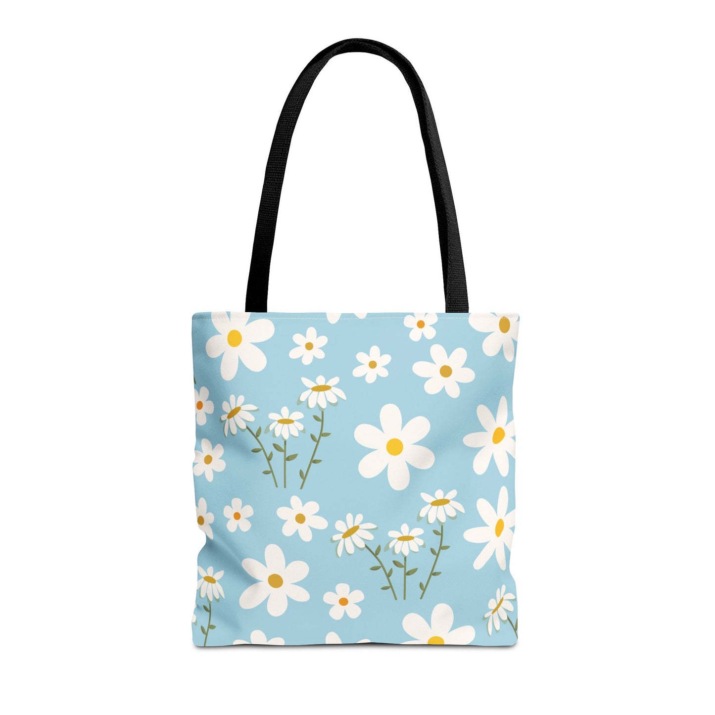 Sky Blue Daisy Tote Bag