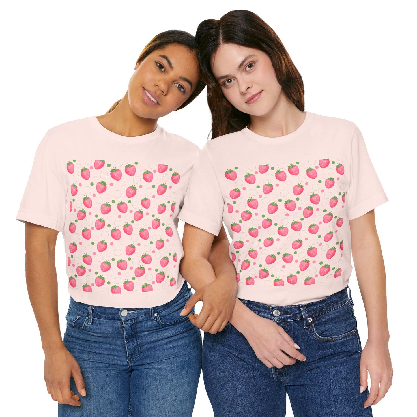 Pink Strawberry Bubbles T - Shirt - T - Shirt - Kristine Celestine