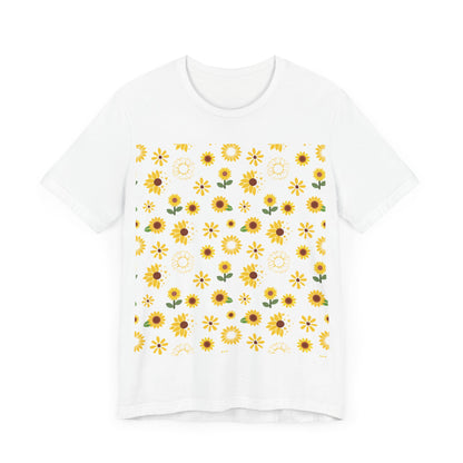 Camisa unisex con ráfaga de girasol