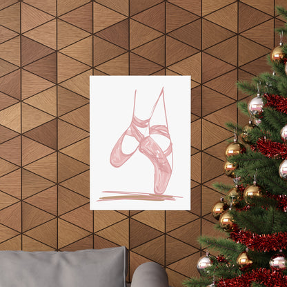 Ballerina Tippy Toes Wall Art Poster - Poster - Kristine Celestine