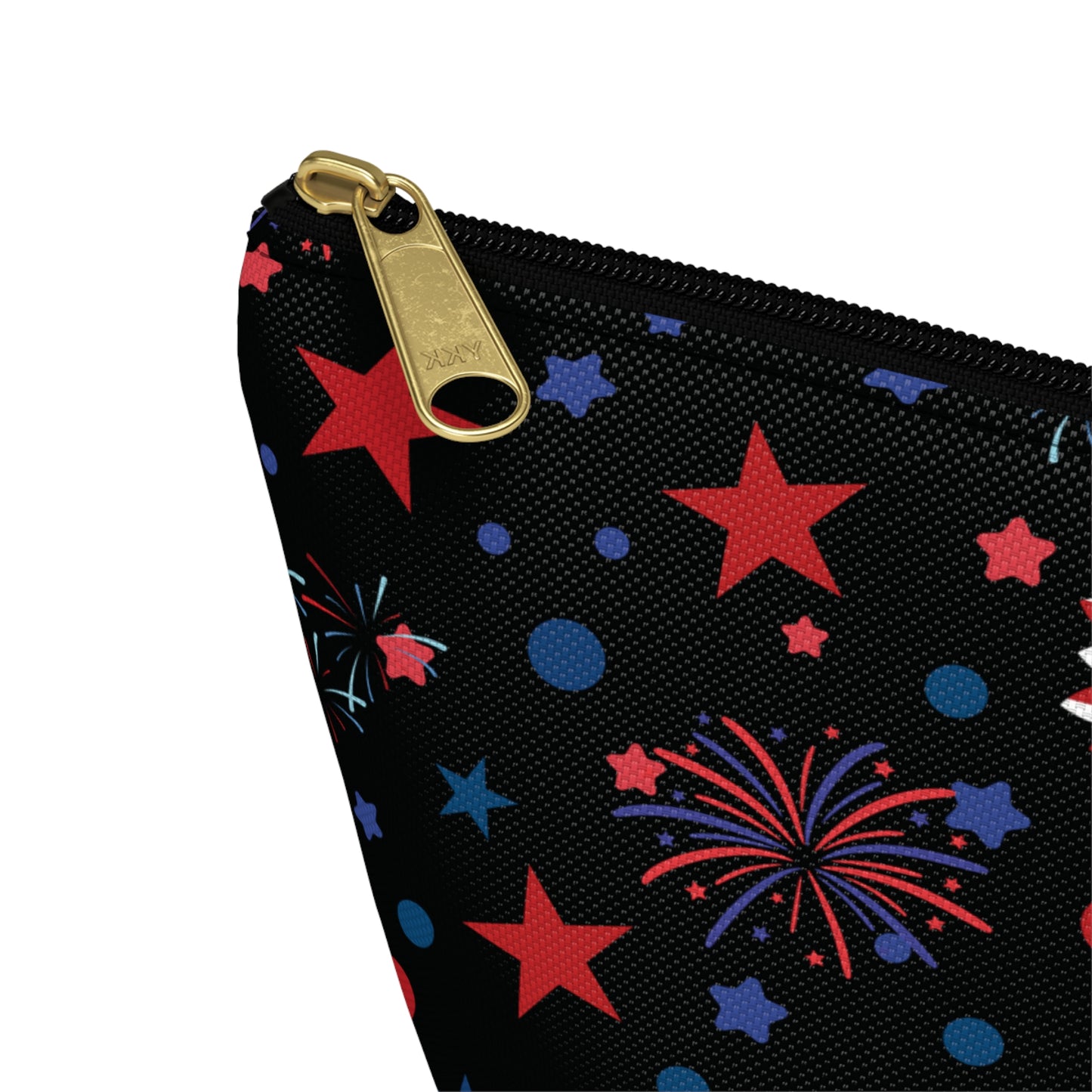 Starry Night America Accessory Pouch with T-bottom Pouch for Makeup Small Bag for School Supplies Cute Summer Zipper Pouch