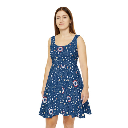 USA Daisy Fireworks Women's Skater Dress - Dress - Kristine Celestine