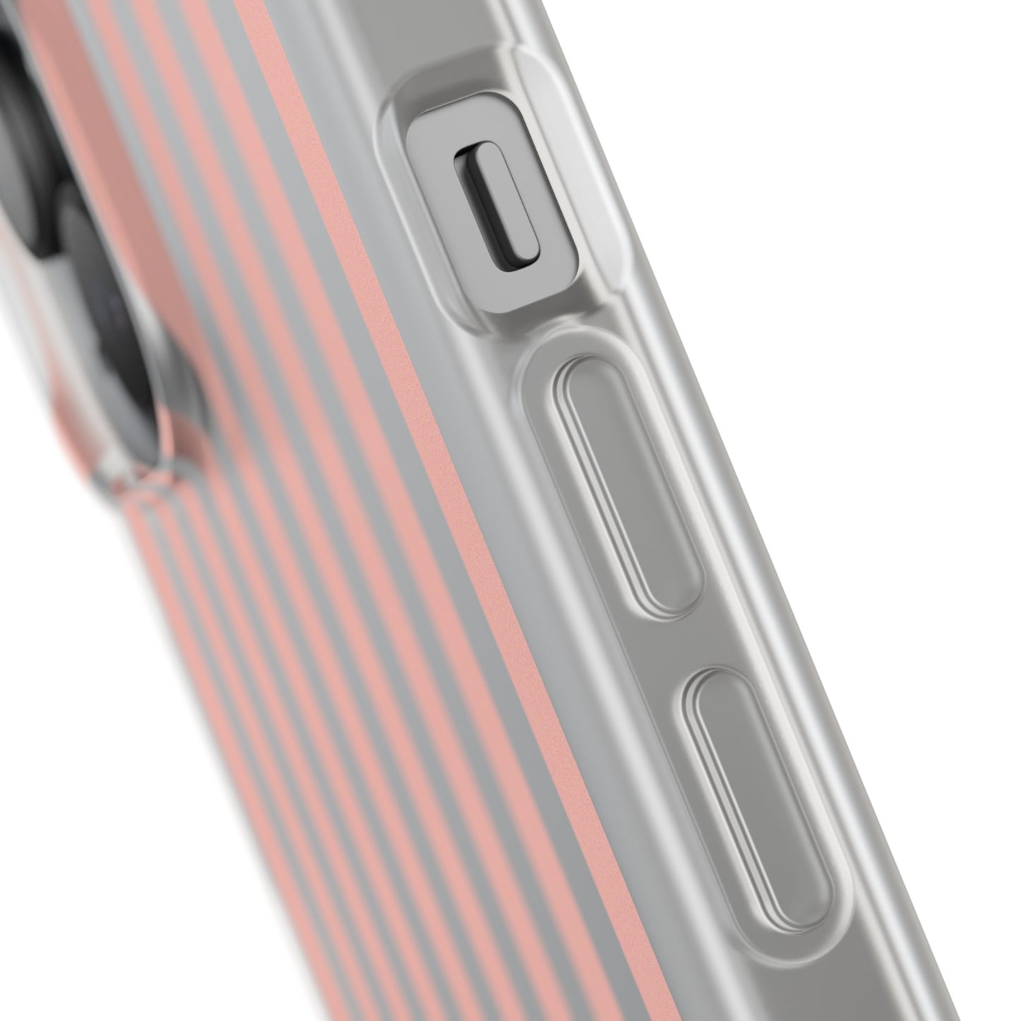 Coral Pink Stripes Flexible Phone Case iPhone Case Samsung Galaxy - Phone Case - Kristine Celestine