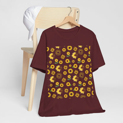 Sunflower Burst Unisex Shirt - T - Shirt - Printify - Kristine Celestine