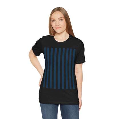 Navy Blue Stripes Shirt Royal Blue T-Shirts