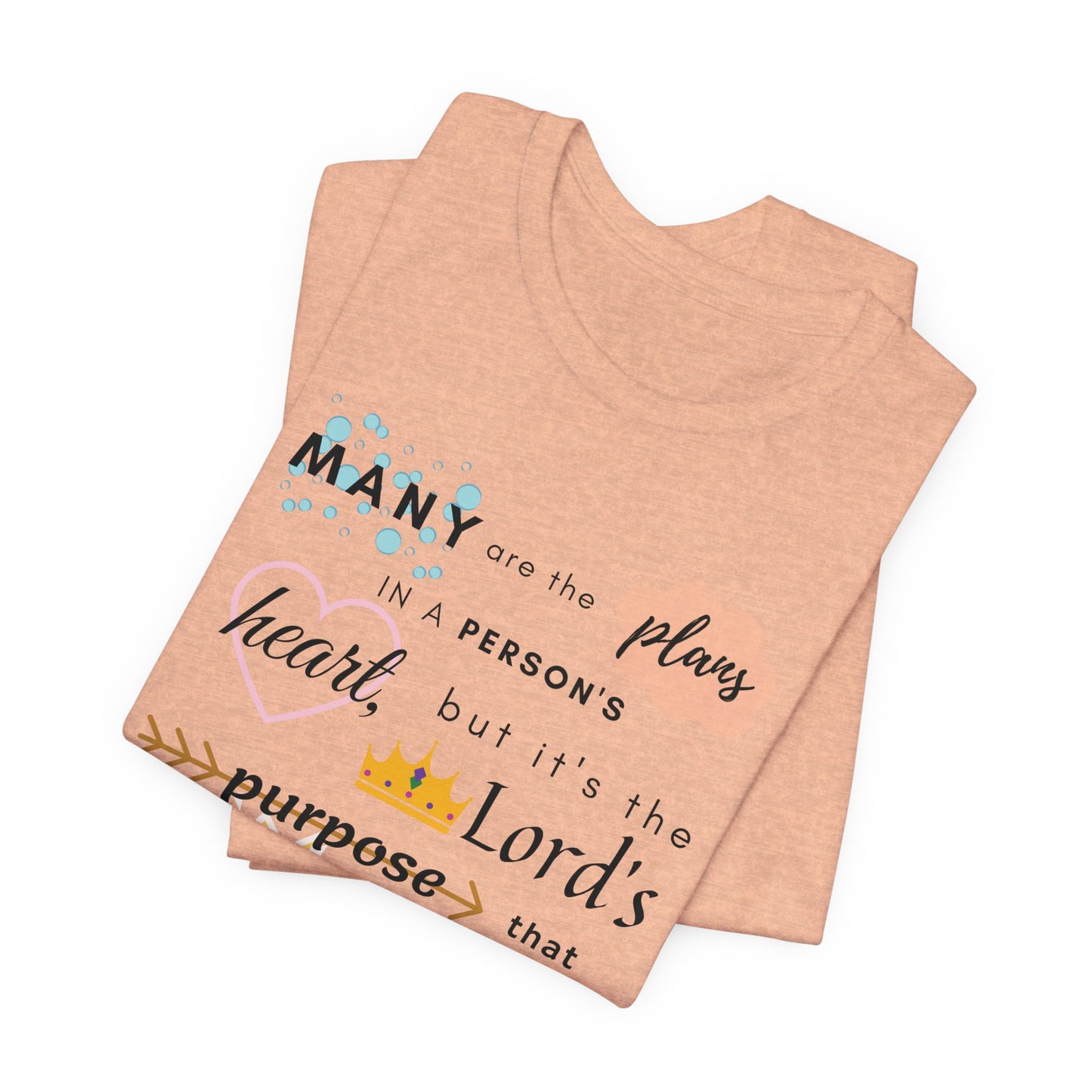 Proverbs 19:21 Bible Verse T-Shirt