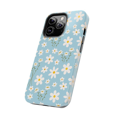 Sky Blue Daisy Tough Phone Case for iPhone and Samsung Galaxy